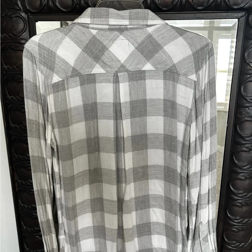 Rails Gray and White Casual Button Down Shirt - Picture 4 of 4